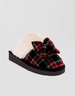 Minnetonka Bow Scuff Slipper Multi