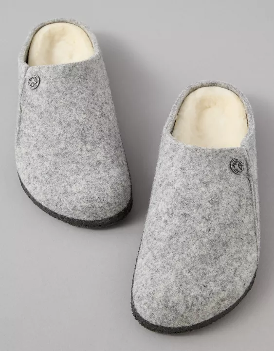Birkenstock Women's Zermatt Shearling Slipper Gray 2 Birkenstock Women's Zermatt Shearling Slipper Gray - Image 2
