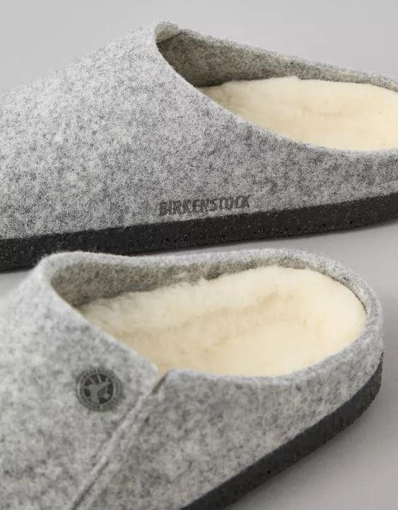 Birkenstock Women's Zermatt Shearling Slipper Gray 3 Birkenstock Women's Zermatt Shearling Slipper Gray - Image 3