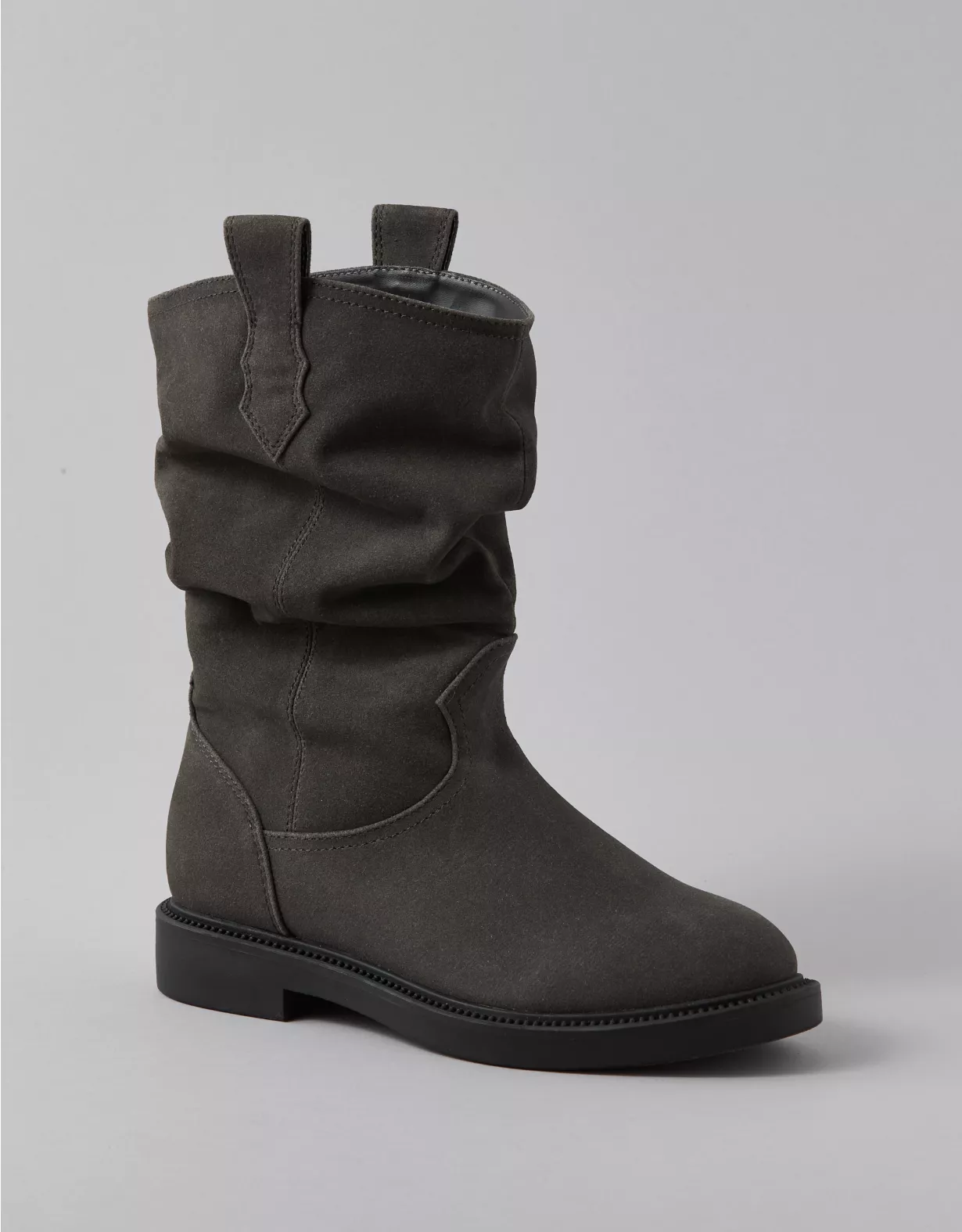 AE Slouchy Suede Boot Black 1 AE Slouchy Suede Boot Black