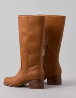 AE Knee High Stovepipe Boot Cognac -American Eagle Fashion 1414 6905 249 d1
