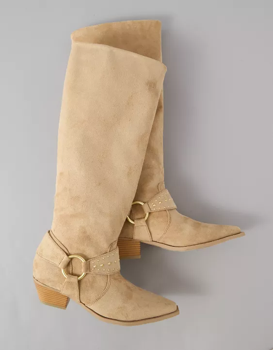 AE Knee High Bootie Tank Tan 3 AE Knee High Bootie Tank Tan - Image 3