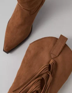 AE Western Fringe Knee High Boot Brown -American Eagle Fashion 1414 6922 200 d1