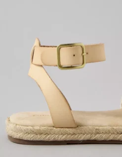 AE Ankle Strap Espadrille Sandal Natural -American Eagle Fashion 1415 6812 109 d1