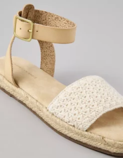 AE Ankle Strap Espadrille Sandal Natural -American Eagle Fashion 1415 6812 109 d2