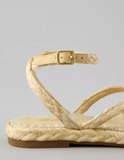 AE Raffia Espadrille Sandal Natural -American Eagle Fashion 1415 6833 109 d1