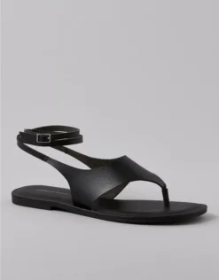 AE Hooded Thong Sandal Black
