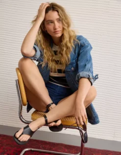 AE Hooded Thong Sandal Black -American Eagle Fashion 1415 6886 001 l2