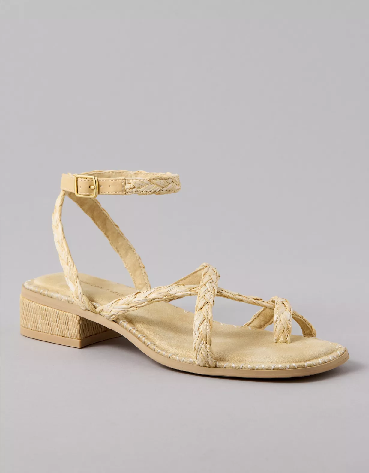 AE Strappy Raffia Sandal Natural 1 AE Strappy Raffia Sandal Natural