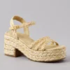 AE Raffia Platform Sandal Natural