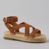 AE Strappy Espadrille Sandal Amber Brown