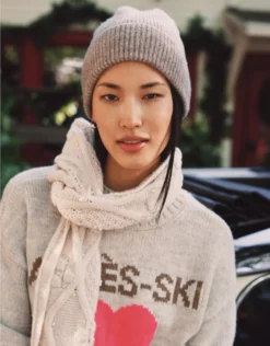 AE Cozy Beanie Holiday Heather Brown