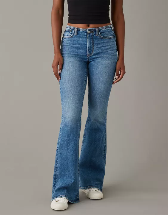 AE Stretch Low-Rise Flare Jean 2 AE Stretch Low-Rise Flare Jean - Image 2
