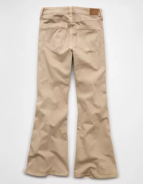 AE Stretch High-Waisted Flare Jean Taupe 4 AE Stretch High-Waisted Flare Jean Taupe - Image 4