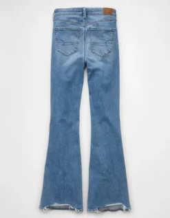 AE Next Level Ripped Super High-Waisted Flare Jean Light Vintage -American Eagle Fashion 1436 5927 987 b