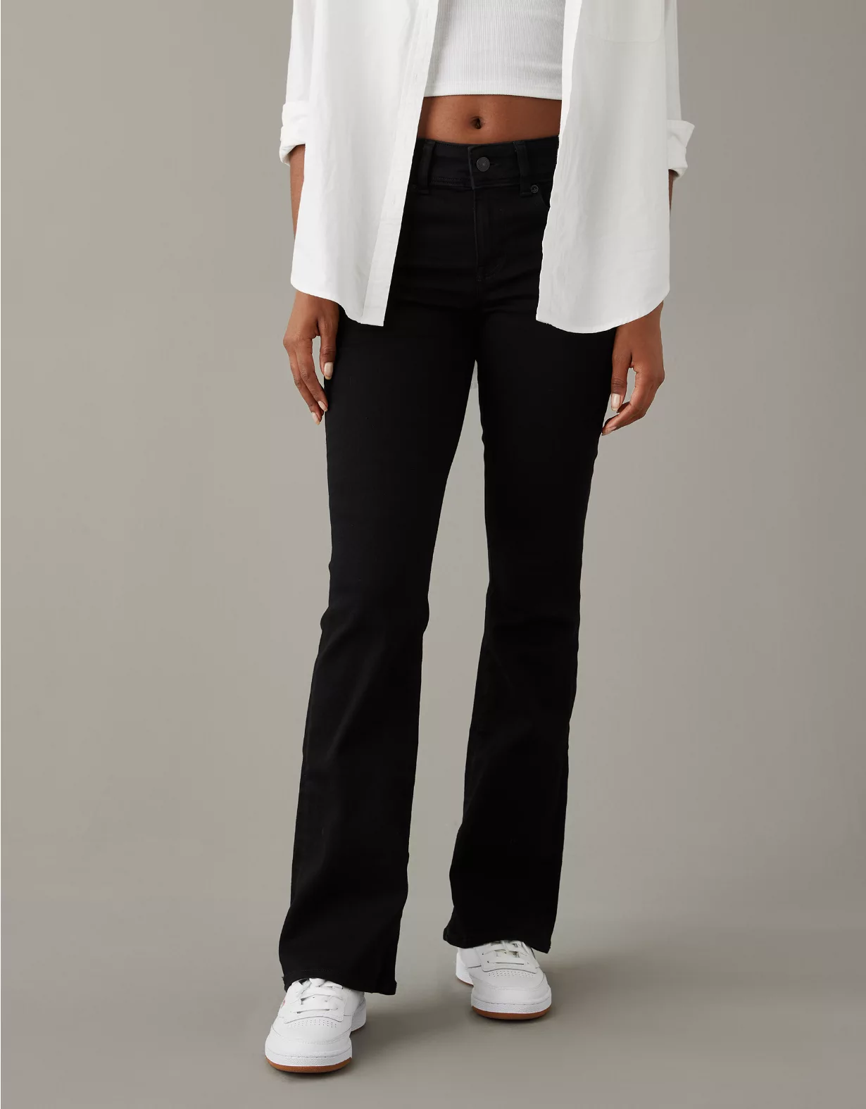 AE Next Level Low-Rise Kick Bootcut Jean 1 AE Next Level Low-Rise Kick Bootcut Jean