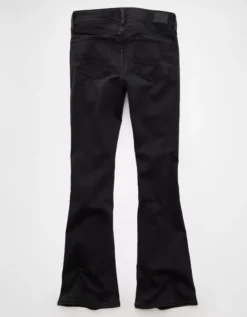 AE Next Level Low-Rise Kick Bootcut Jean Black Obsidian -American Eagle Fashion 1437 6004 043 b