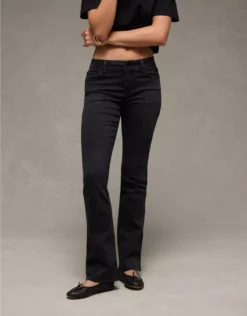 AE Next Level Low-Rise Kick Bootcut Jean Black Obsidian