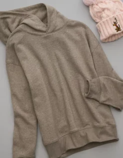 AE Everyday Luxe Hoodie Coffee -American Eagle Fashion 1453 2416 227 d2