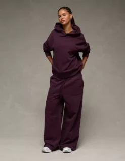 AE Everyday Luxe Hoodie Jet Indigo -American Eagle Fashion 1453 2814 502 os