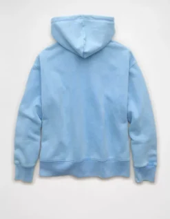 AE Everyday Luxe Hoodie Gravity Blue -American Eagle Fashion 1453 2827 407 b