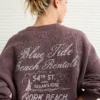 AE Relaxed Fit Destination Graphic Sweatshirt Brown