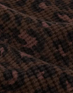 AE Big Hug Off-The-Shoulder Waffle Sweatshirt Dark Brown -American Eagle Fashion 1457 2895 203 d1