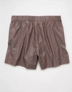 AE Striped Boxer Sleep Short Brown -American Eagle Fashion 1471 1229 200 b
