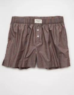 AE Striped Boxer Sleep Short Brown -American Eagle Fashion 1471 1229 200 f