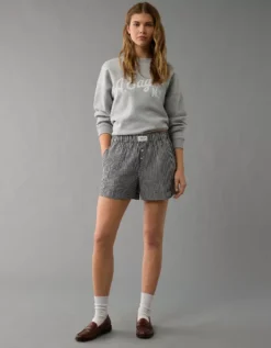 AE Boxer Sleep Short Black -American Eagle Fashion 1471 3602 001 os