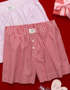 AE Boxer Sleep Short Red -American Eagle Fashion 1471 3602 600 d2