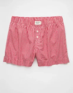 AE Boxer Sleep Short Red -American Eagle Fashion 1471 3602 600 f