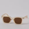 AEO Square Thick Frame Sunglasses Cream
