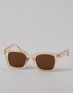 AEO Square Thick Frame Sunglasses Cream