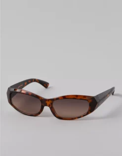 AE Skinny Tortoise Sunglasses Brown