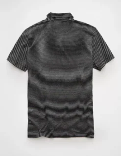 AE 24/7 Georgia Bulldogs Graphic Club Polo Shirt Black -American Eagle Fashion 1511 4724 001 b