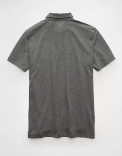 AE 24/7 LSU Tigers Graphic Club Polo Shirt Gray -American Eagle Fashion 1511 4725 020 b