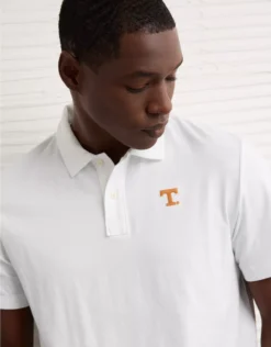 AE 24/7 Tennessee Volunteers Graphic Club Polo Shirt Air White