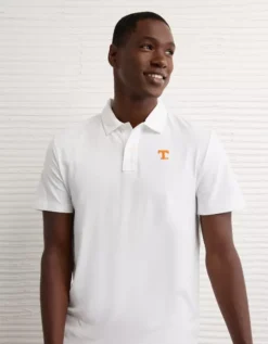 AE 24/7 Tennessee Volunteers Graphic Club Polo Shirt Air White -American Eagle Fashion 1511 4737 101 os