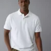 AE Lived-In Stretch Pique Polo Shirt White