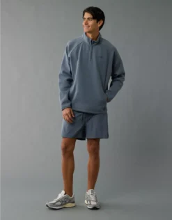 AE 24/7 Tech Fleece Quarter-Zip Sweatshirt Navy