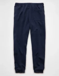 AE Laidback Luxe Heavyweight Jogger Navy -American Eagle Fashion 1522 5109 410 b