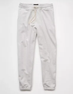 AE Laidback Luxe Heavyweight Jogger Heather Frost -American Eagle Fashion 1522 5110 062 f