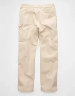 AE Flex Loose Carpenter Pant Cream -American Eagle Fashion 1523 5185 106 b