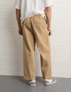 AE Flex Loose Cropped Trouser Pant Khaki 8 AE Flex Loose Cropped Trouser Pant Khaki -American Eagle Fashion 1523 5248 212 ob