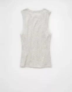 AE Boyfriend Muscle Tank Top Heather Gray -American Eagle Fashion 1531 6167 006 b