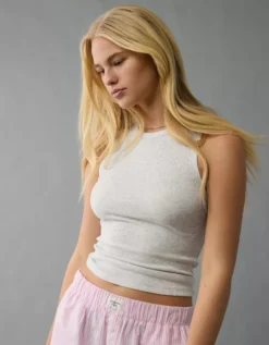 AE Boyfriend Muscle Tank Top Heather Gray -American Eagle Fashion 1531 6167 006 d2