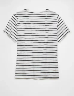 AE Classic T-Shirt Black Stripe -American Eagle Fashion 1537 1070 032 b