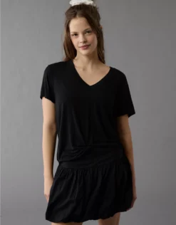 AE Soft & Sexy V-Neck T-Shirt Black