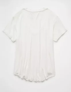 AE Soft & Sexy V-Neck T-Shirt Cream -American Eagle Fashion 1537 1136 106 b
